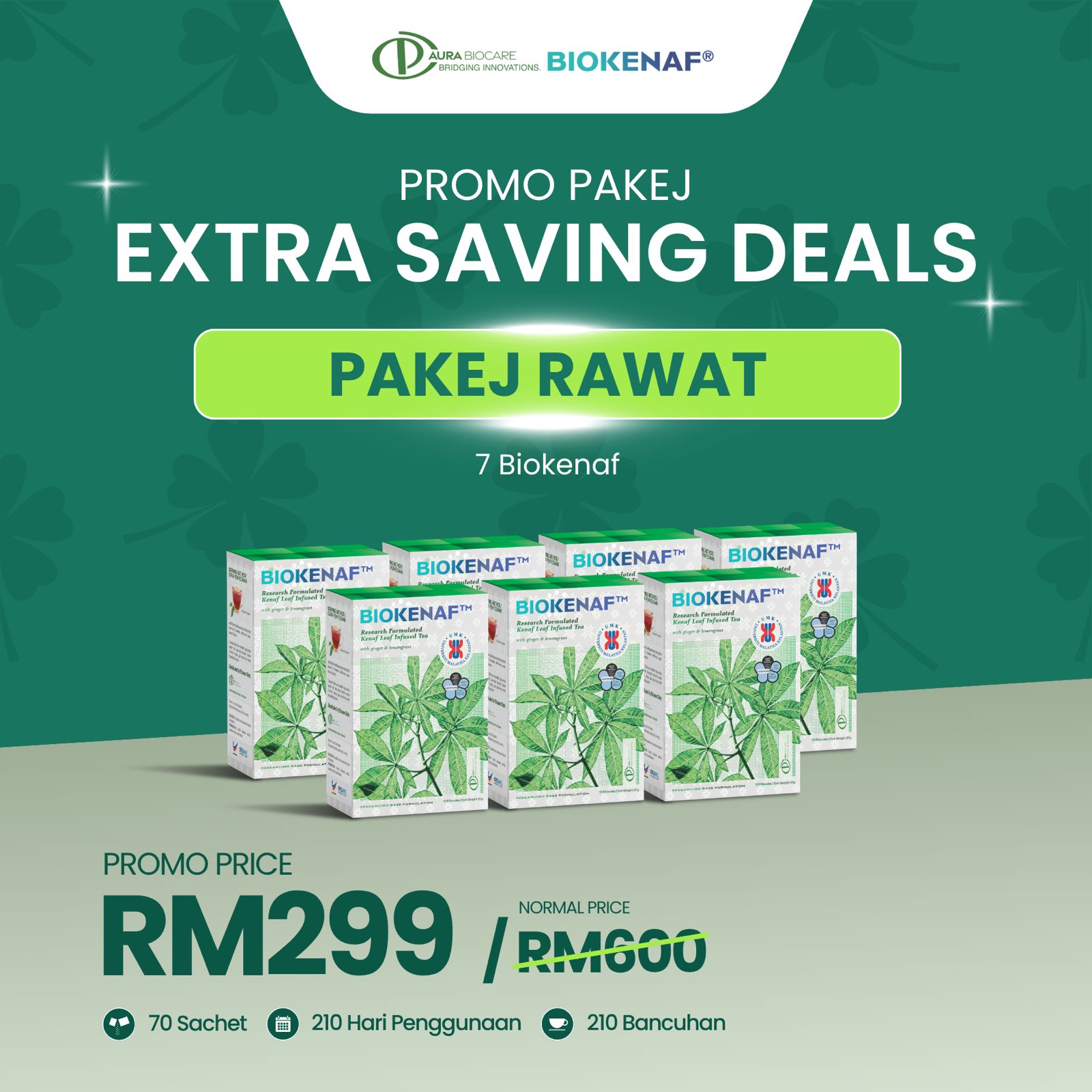 Pakej Rawat - 7 Biokenaf RM299